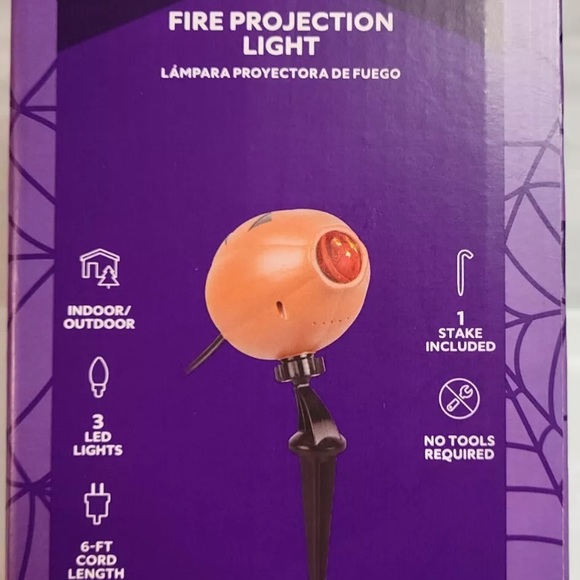 Haunted Living Fire Projection Light Fireblaze Projector Flame Effect Red - Picture 2 of 9